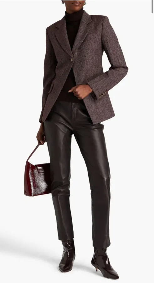 Victoria Beckham herringbone blazer - Photo 1 of 8