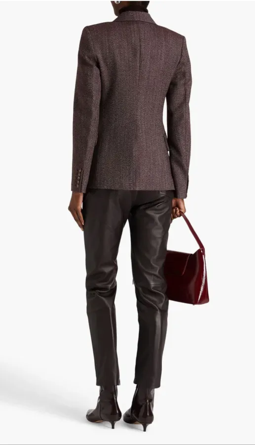 Victoria Beckham herringbone blazer - Photo 2 of 8