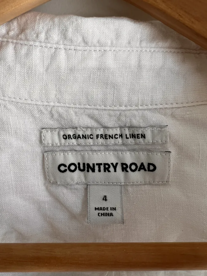 Country Road Linen white shirt - Photo 3 of 4