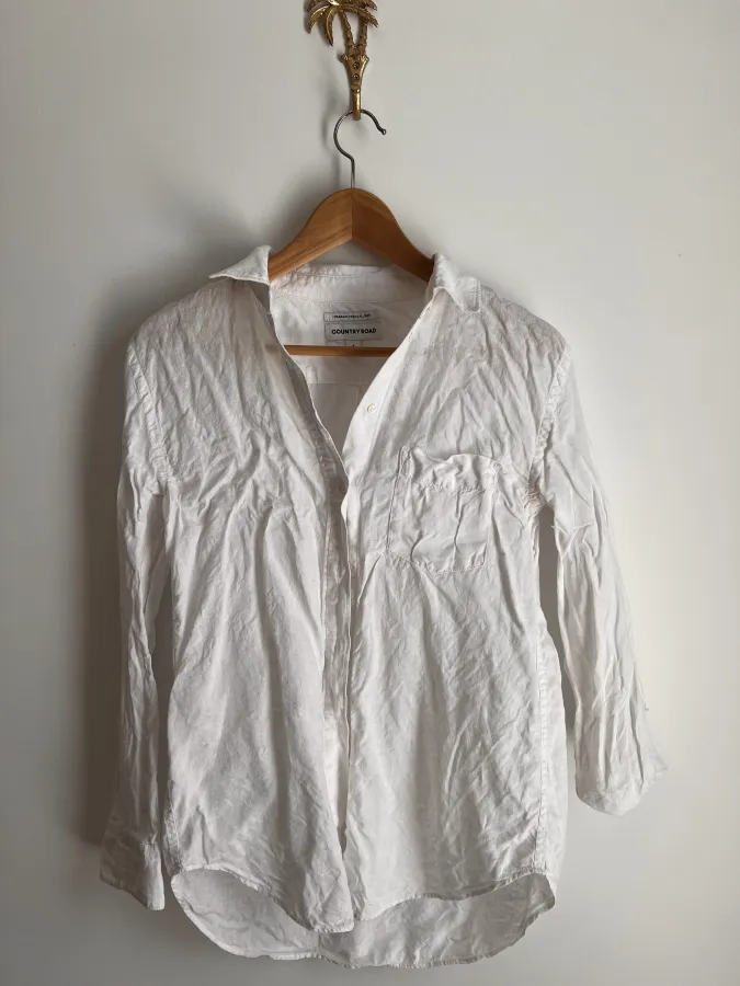 Country Road Linen white shirt - Photo 4 of 4