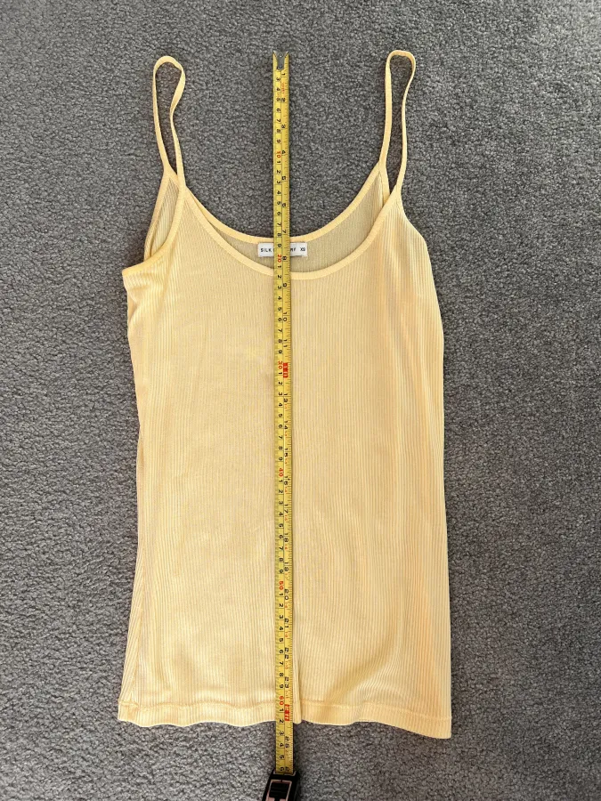Silk yellow camisole - Photo 4 of 5