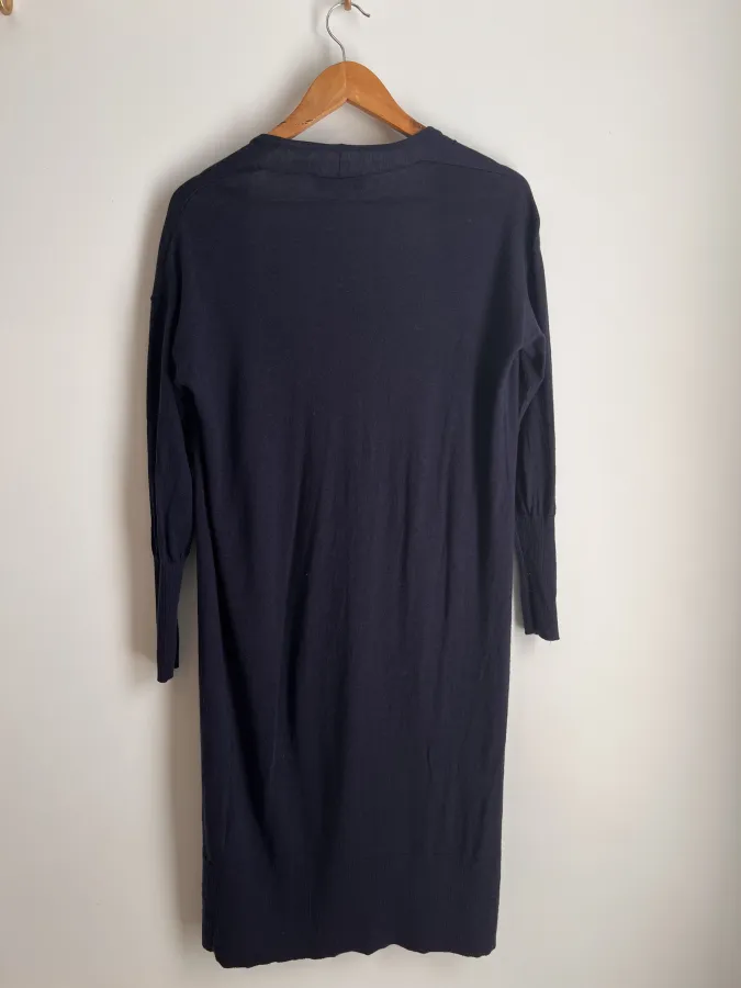 Witchery long merino wool navy cardigan - Photo 3 of 5