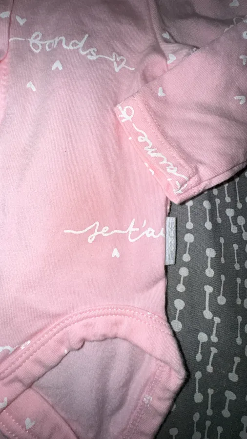 Bonds Newbirn Girls 2 collared pink onesies - Photo 5 of 6