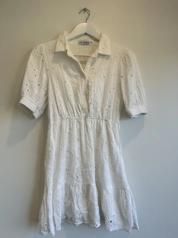 White Lace Mini Dress - Photo 2 of 4