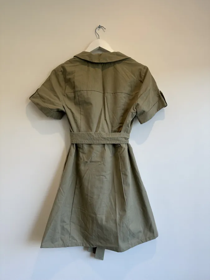 Safari Style Collared Mini Dress - Photo 3 of 5