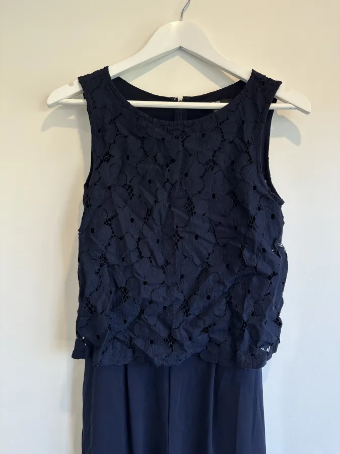 Navy Sleeveless Jumpsuit - Photo 2 of 5