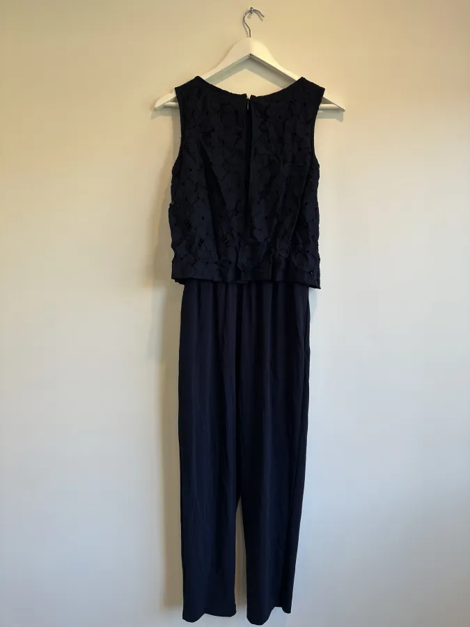 Navy Sleeveless Jumpsuit - Photo 3 of 5