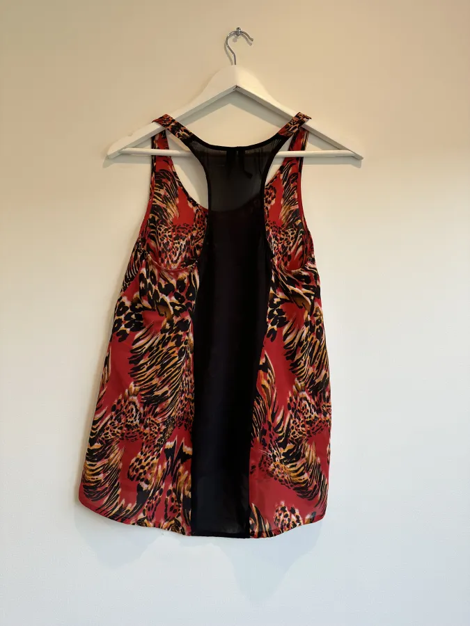 Red Multicolour Tank Top - Photo 2 of 2