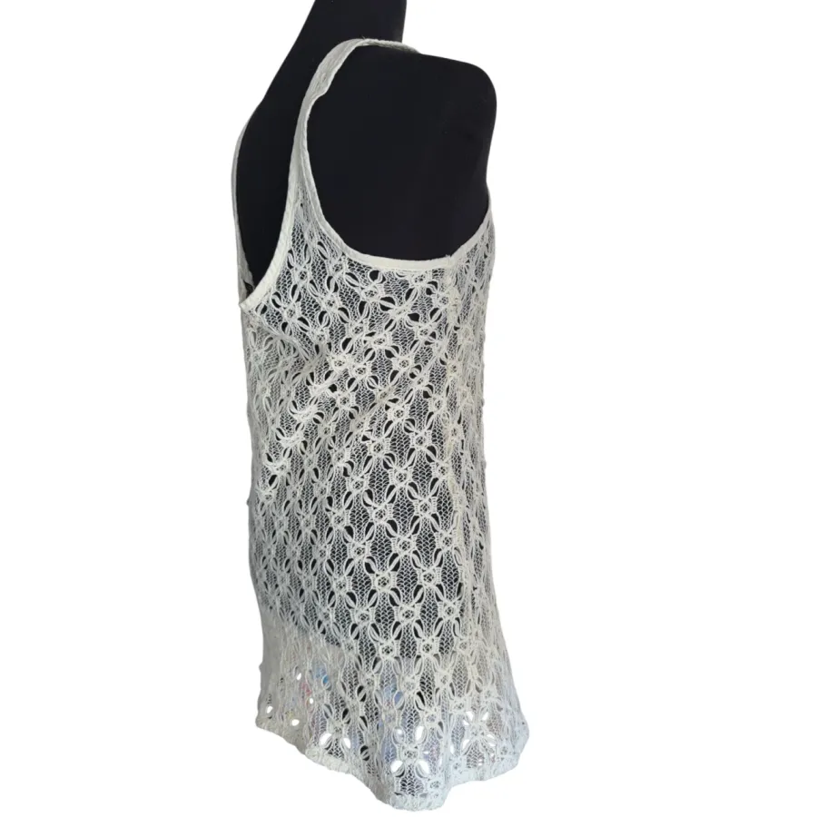 rusty crochet dress button down vintage - Photo 2 of 5