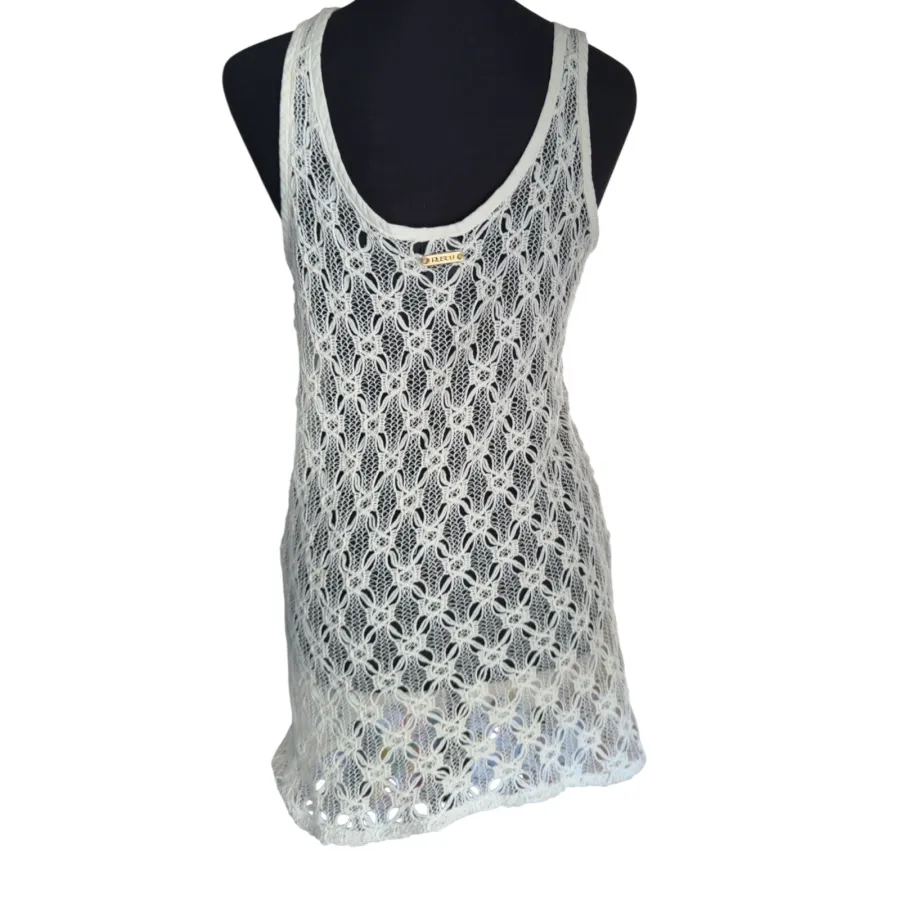 rusty crochet dress button down vintage - Photo 3 of 5