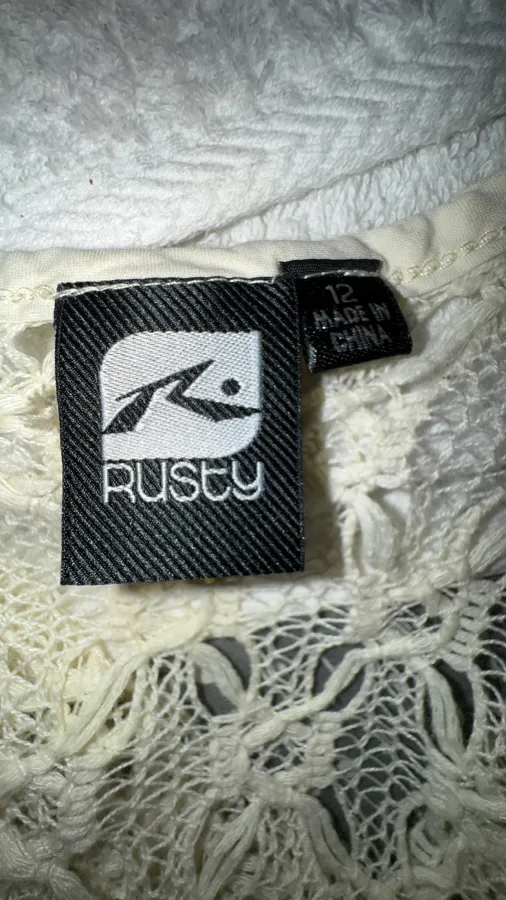 rusty crochet dress button down vintage - Photo 5 of 5