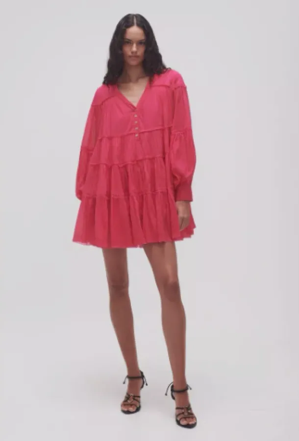 Sally Tiered Mini Dress - Photo 1 of 6