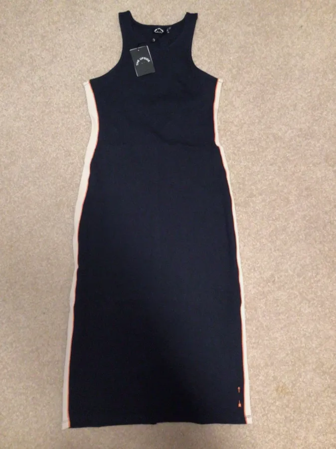 The Upside Midi Dress Illaria Jagger in Indigo Blue Size L - Photo 4 of 5