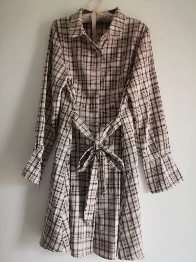 Light Pink and Black plaid dress - Photo 1 of 1