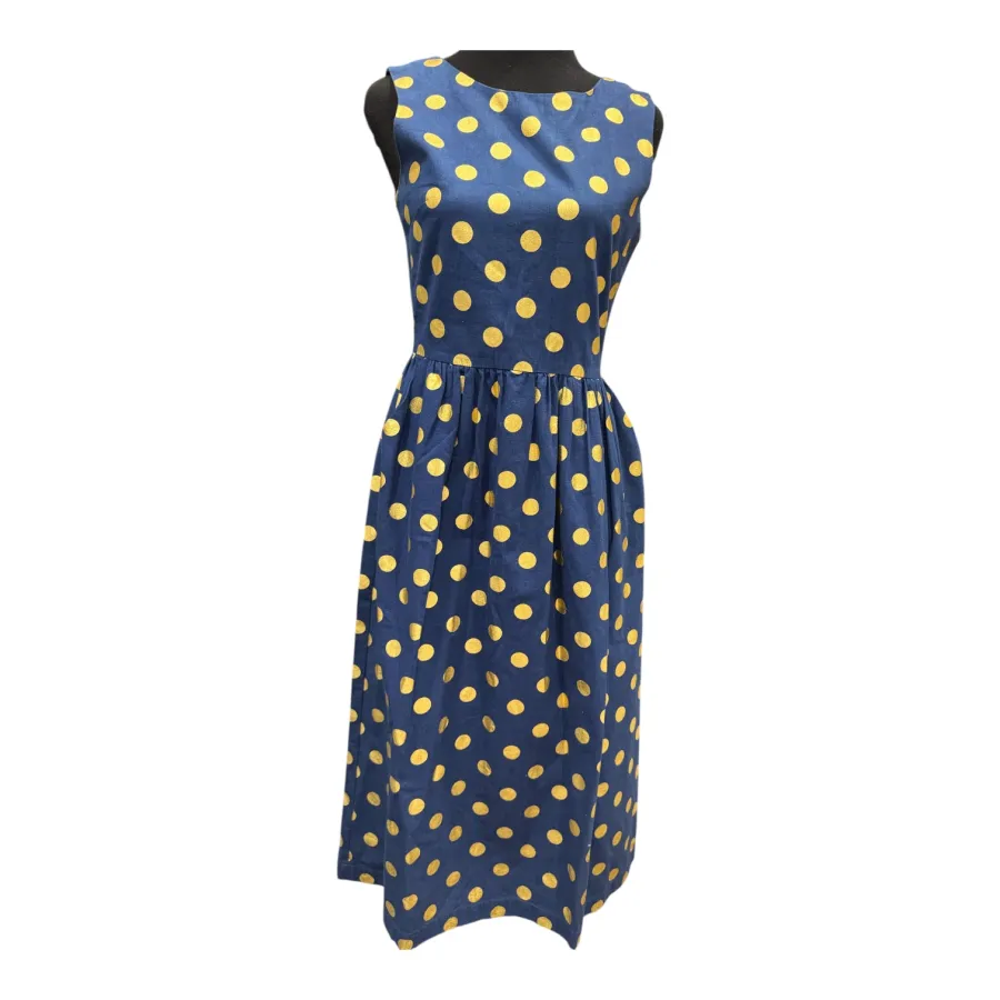 Gorman metallic gold navy polka dot dress 2014 - Photo 3 of 7
