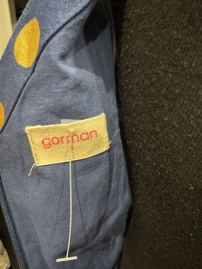 Gorman metallic gold navy polka dot dress 2014 - Photo 4 of 7