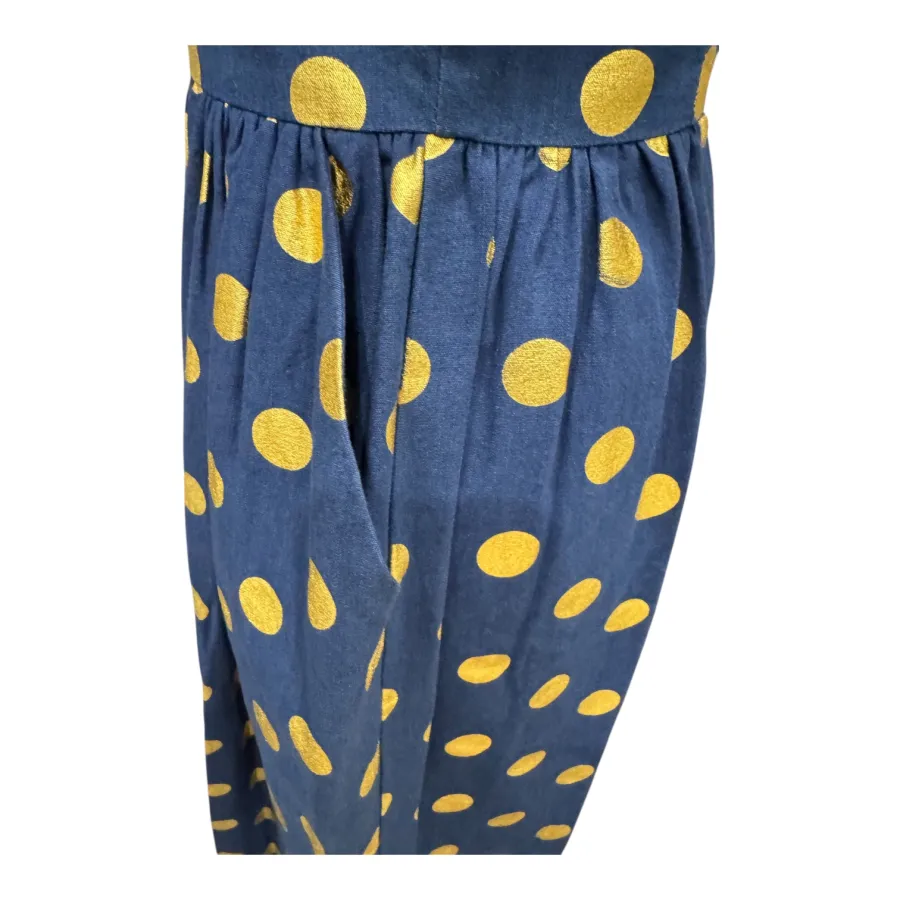 Gorman metallic gold navy polka dot dress 2014 - Photo 5 of 7