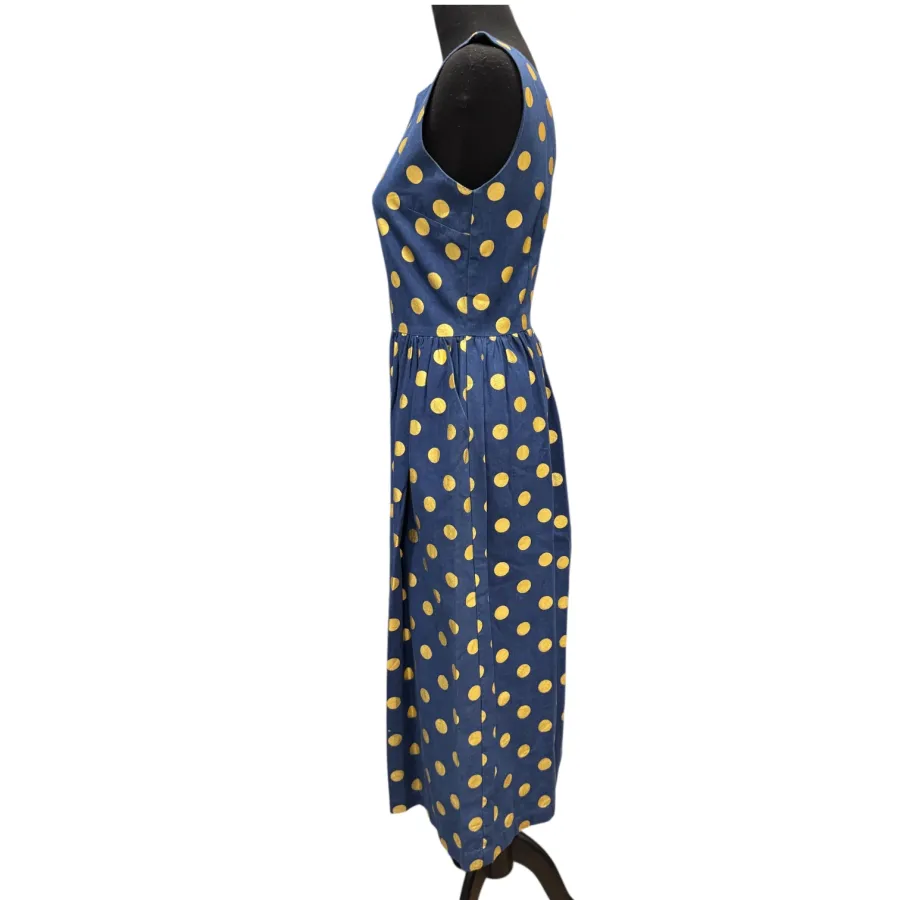 Gorman metallic gold navy polka dot dress 2014 - Photo 6 of 7