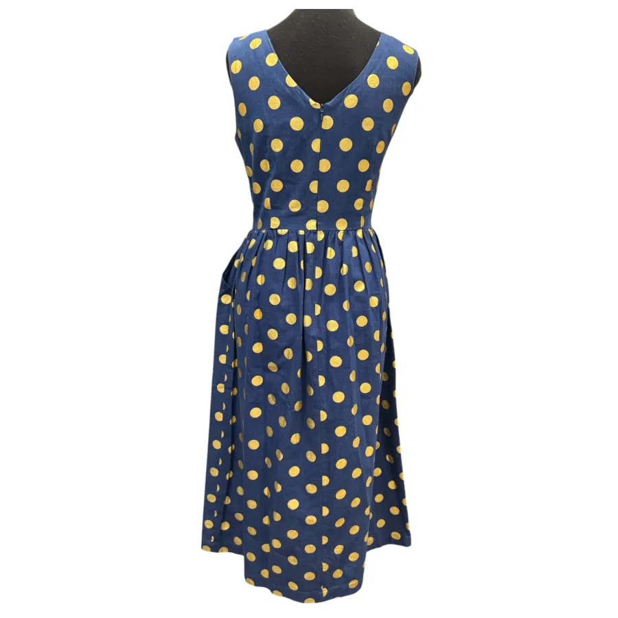 Gorman metallic gold navy polka dot dress 2014 - Photo 7 of 7