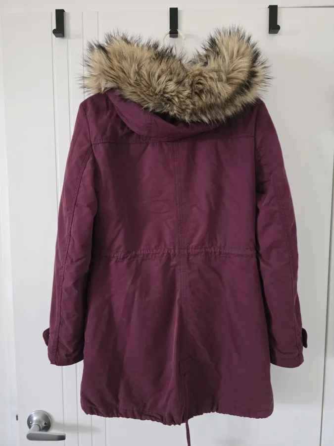 Burgundy Faux Fur-Trim Parka - Photo 2 of 4