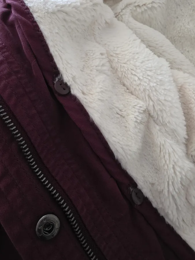 Burgundy Faux Fur-Trim Parka - Photo 4 of 4