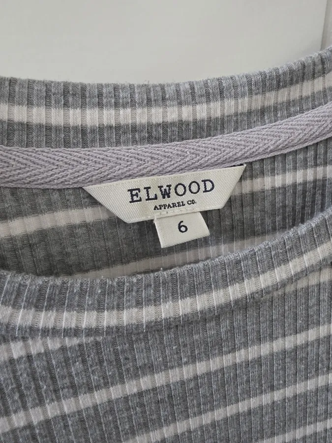 Ribbed Stripe T-Shirt Dress - Photo 3 of 3