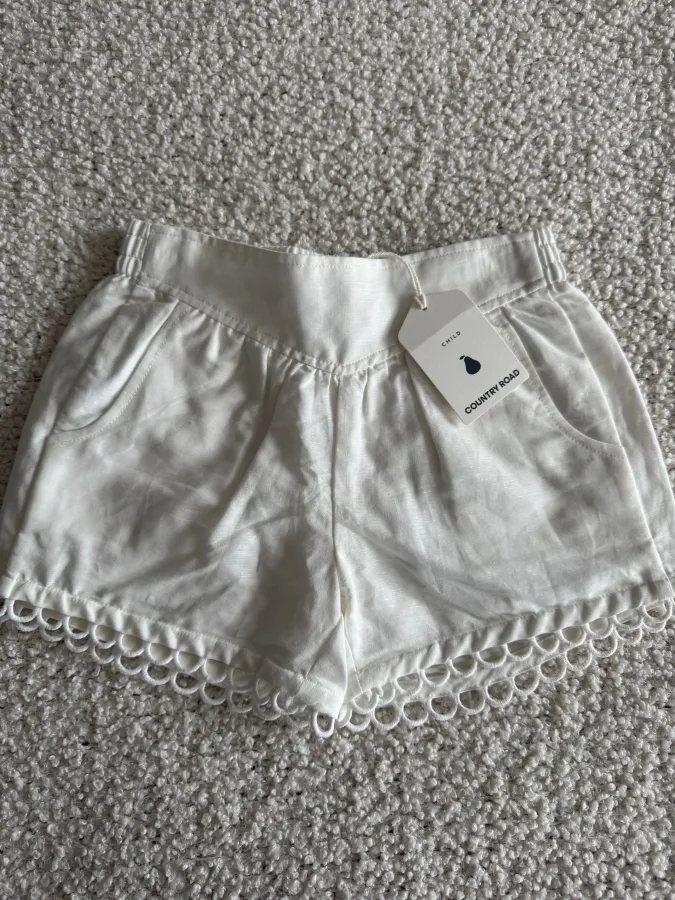 Girl Country Road White Shorts - Photo 1 of 2