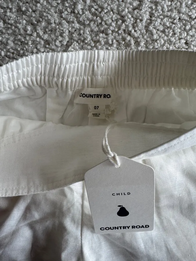 Girl Country Road White Shorts - Photo 2 of 2