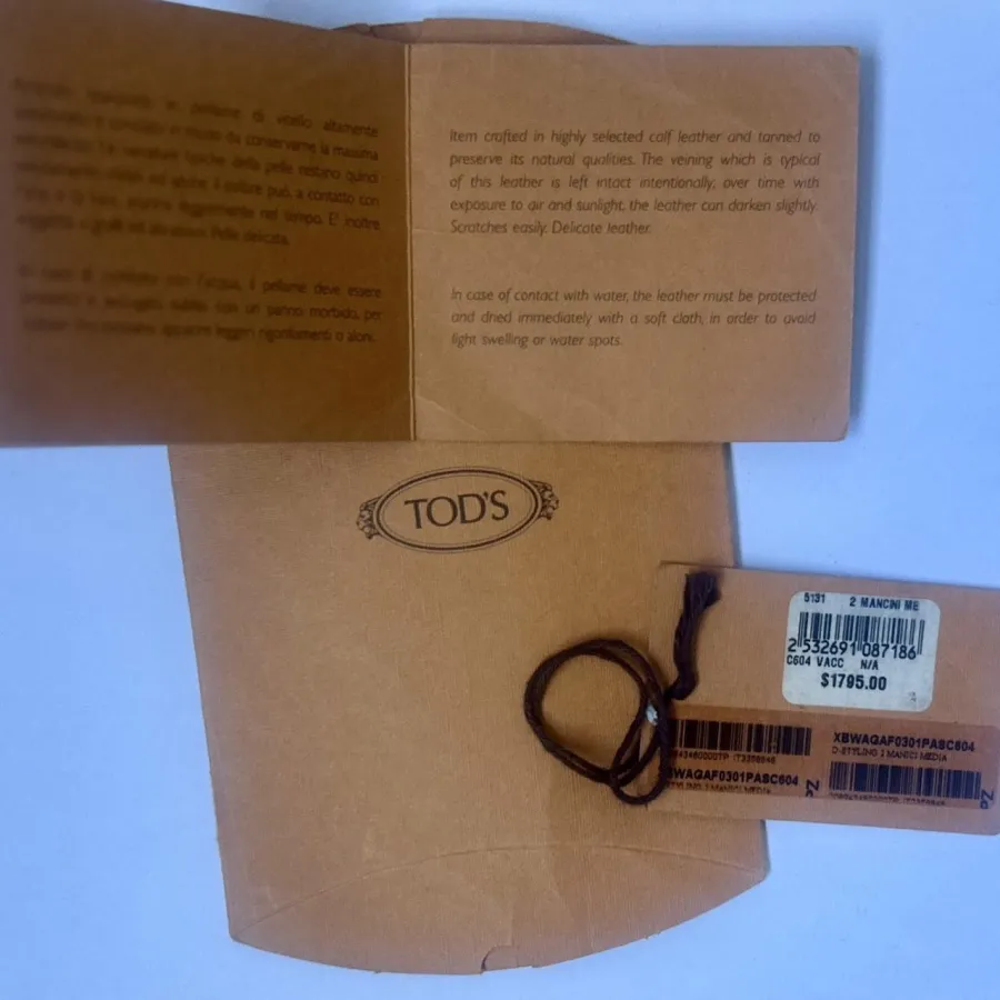 Tod’s Tan D-Styling Tote Bag – Classic Structured Leather Shoulder Bag - Photo 8 of 8