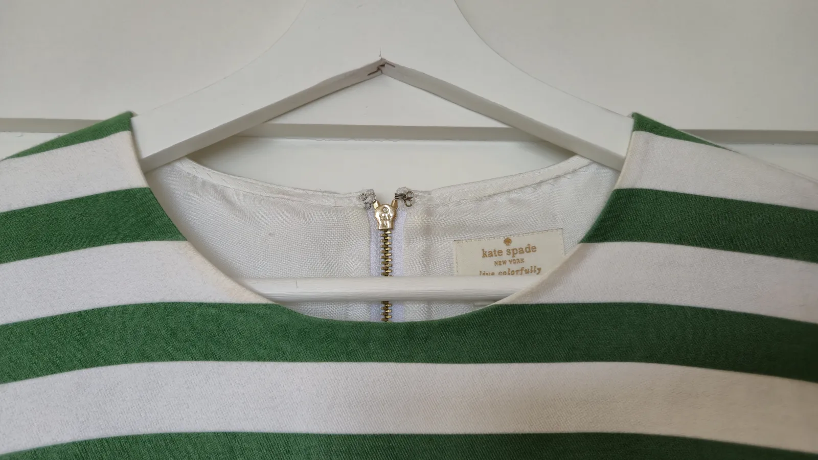 Kate Spade New York Green Stripe High-Low Top – US 4 (AU 8) - Photo 3 of 3