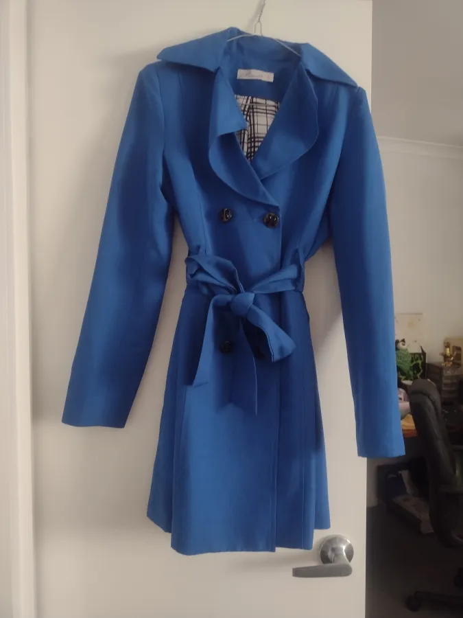 Blue Trench Coat - Photo 1 of 2