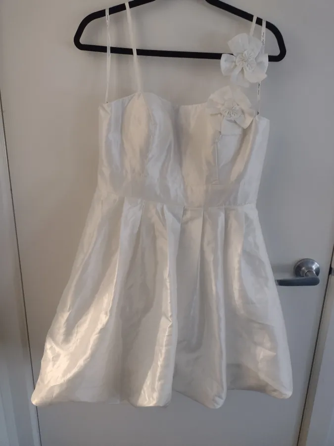 White Cocktail Dress - Photo 1 of 3