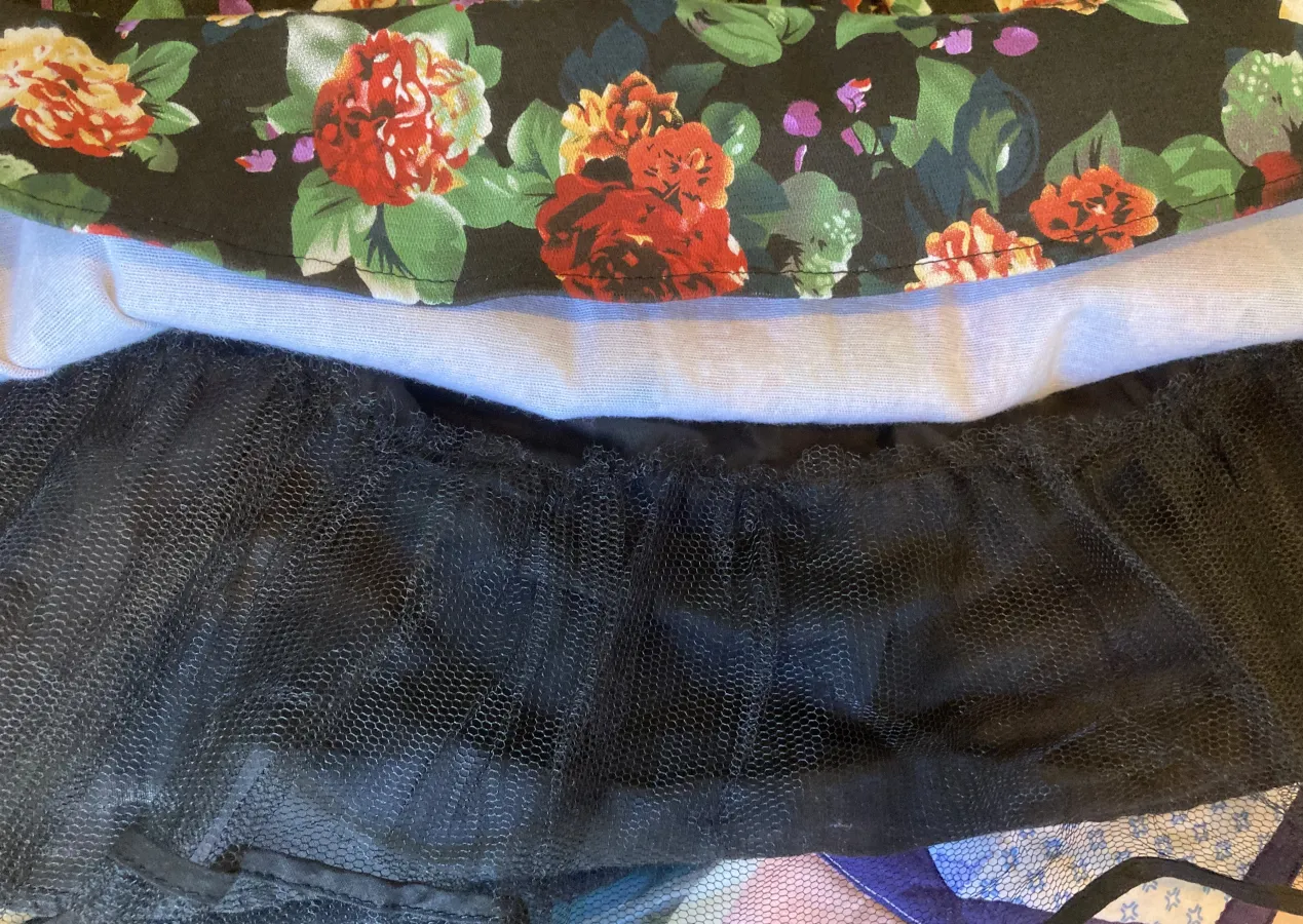 Chicabooti Floral Dress Fit & Flare Lined Tulle Petticoat Size 8 - Photo 4 of 6