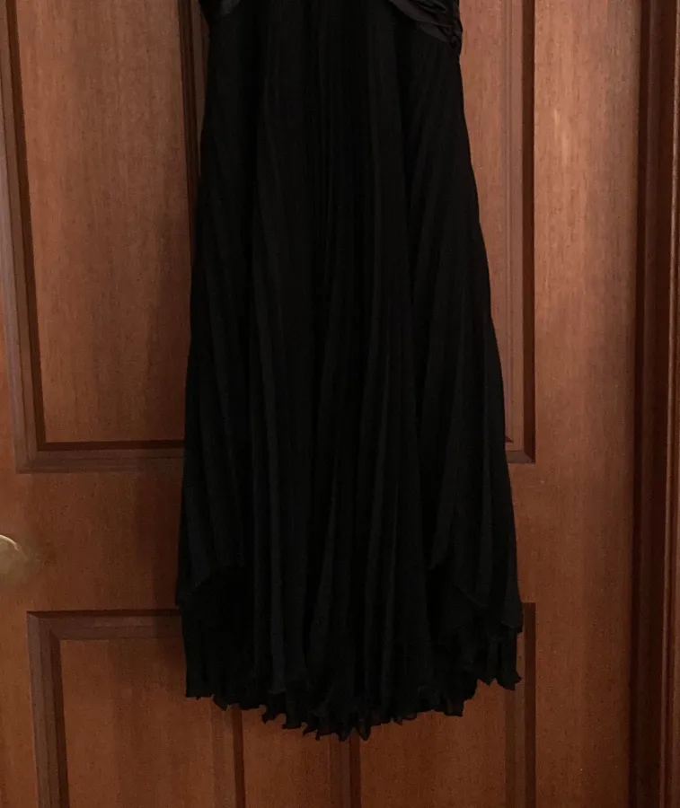 Classy Sheike black pleated halter neck cocktail dress size 14. Australian made. - Photo 6 of 6