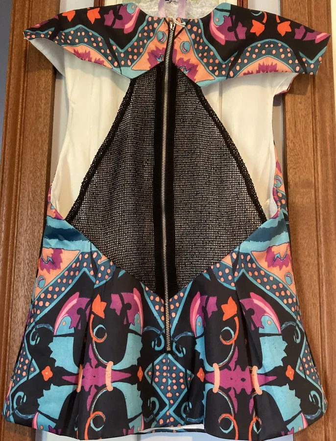 Spicysugar Psychedelic Retro Sleeveless Mesh Back Top Size 10 NWT - Photo 2 of 4