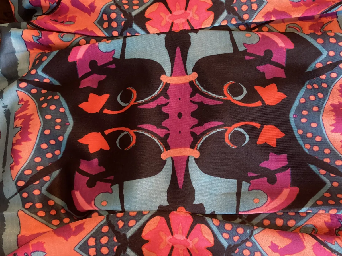 Spicysugar Psychedelic Retro Sleeveless Mesh Back Top Size 10 NWT - Photo 3 of 4