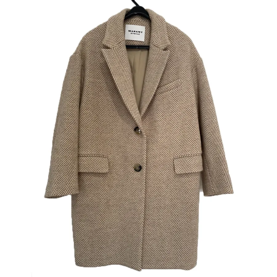 Isabel Marant: Marant Etoile 'Limiza' 100% Wool Single Breasted Coat - Photo 1 of 8