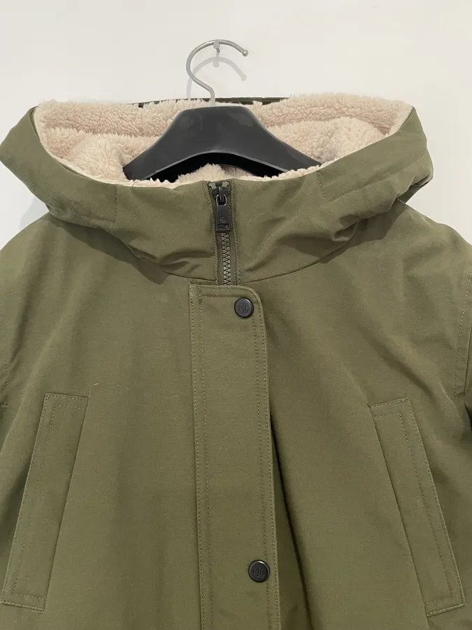 Ralph Lauren: Vintage Feather Down Army Green Parka - Photo 2 of 8