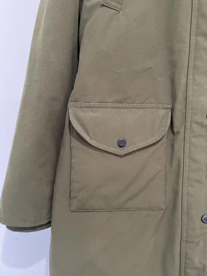 Ralph Lauren: Vintage Feather Down Army Green Parka - Photo 3 of 8