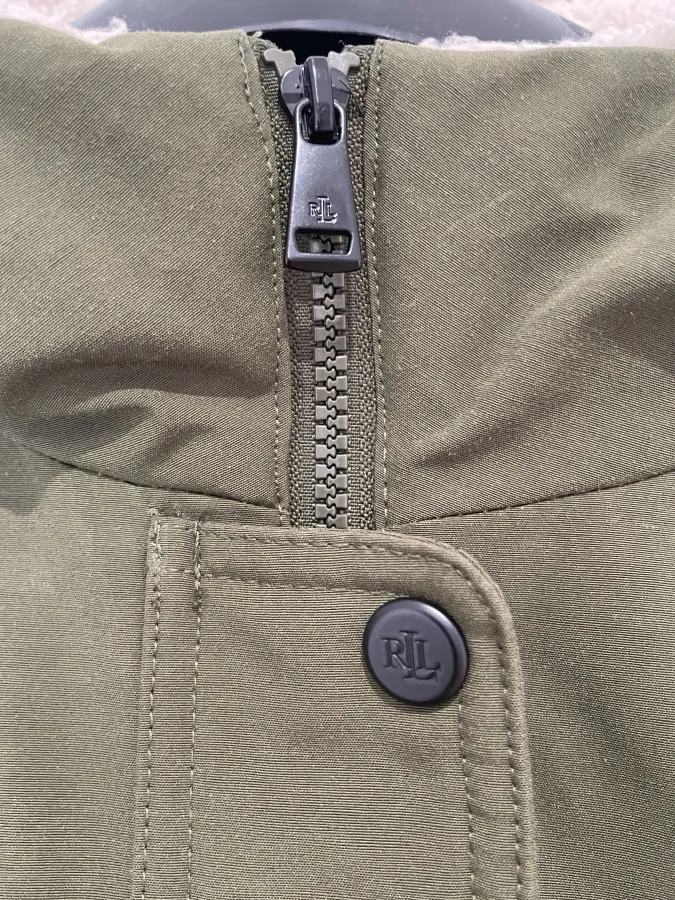 Ralph Lauren: Vintage Feather Down Army Green Parka - Photo 5 of 8