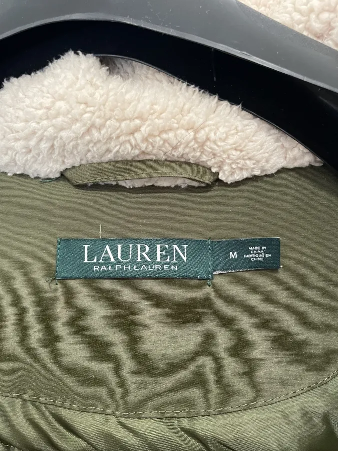 Ralph Lauren: Vintage Feather Down Army Green Parka - Photo 7 of 8