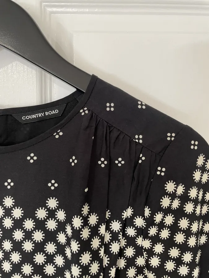 Country Road: Black and White Midi Dress - Photo 4 of 12