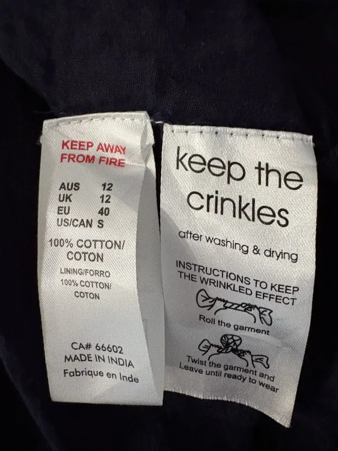 Navy Cotton Dress - Photo 4 of 4