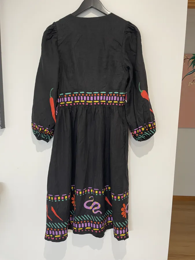Gorman: Black & Bold Print Maxi Dress - Photo 9 of 11