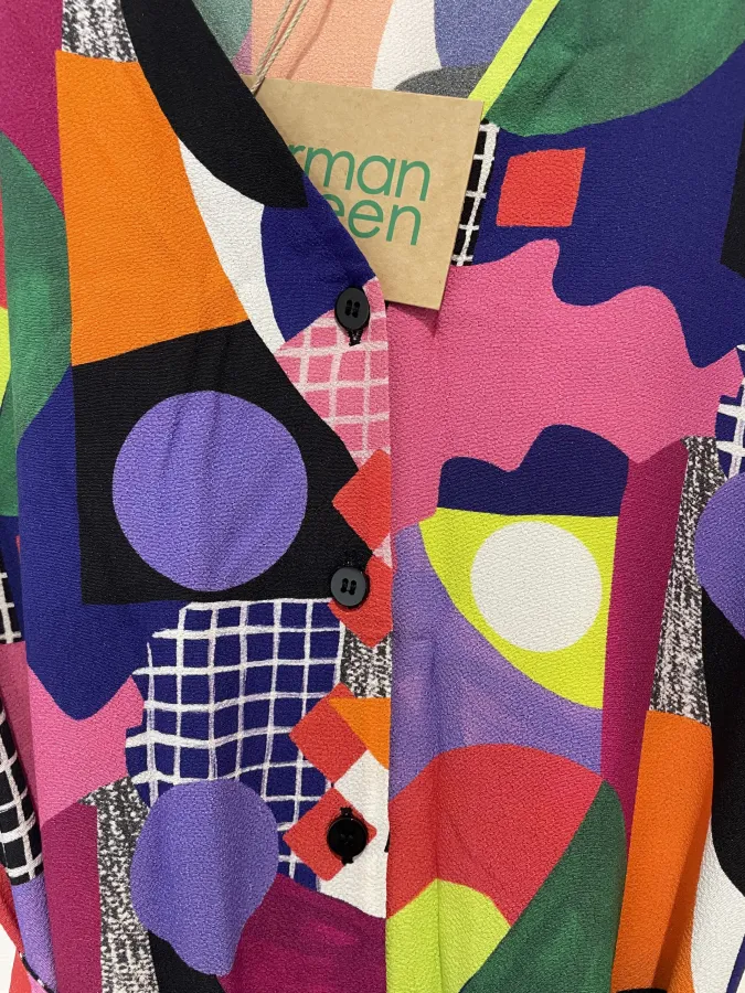 Gorman: Button Front Bright Midi Dress - Photo 4 of 8