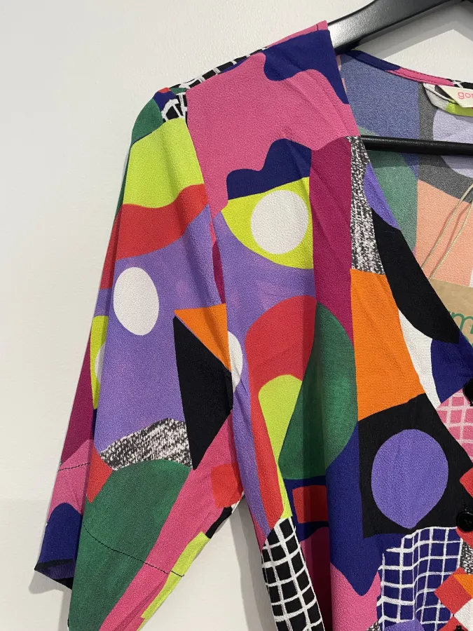 Gorman: Button Front Bright Midi Dress - Photo 6 of 8