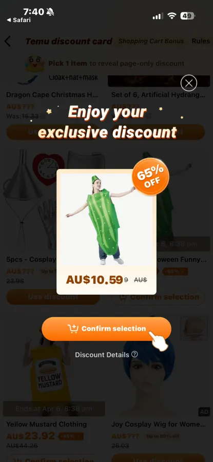 Pink denim button front dress - Photo 1 of 6