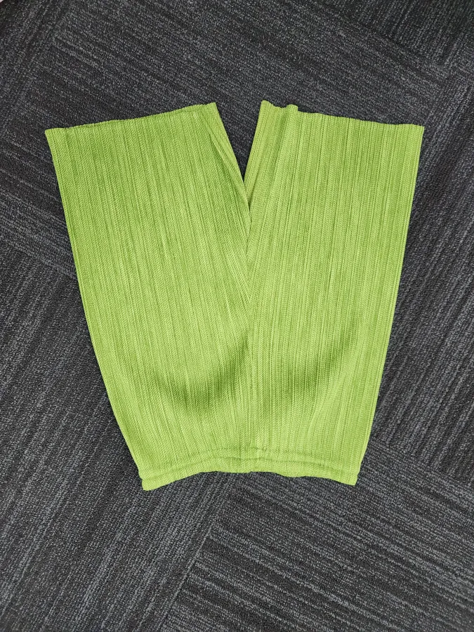 Issey Miyake Pleats Please Green Shorts - Photo 1 of 2