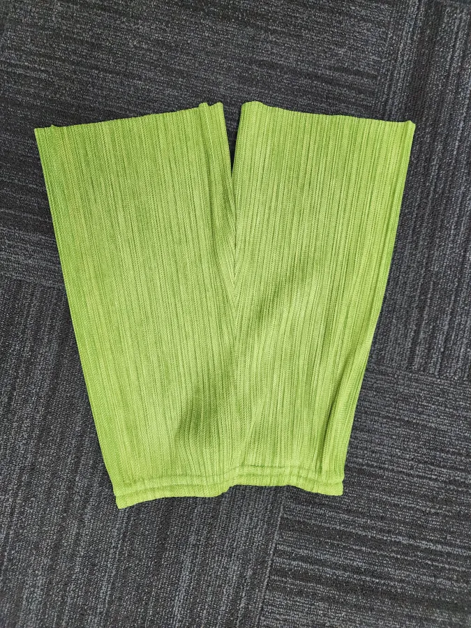 Issey Miyake Pleats Please Green Shorts - Photo 2 of 2