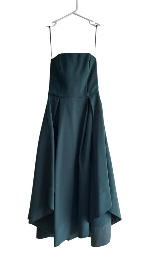Pilgrim Felly Dress Size 8 – Green Strapless Boned Bodice A-Line Midi Dress - Photo 4 of 9